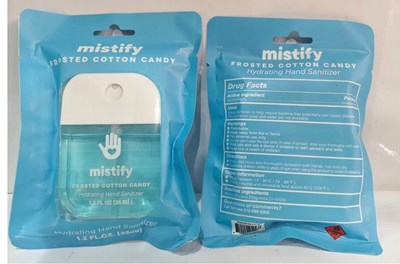Label (Mistify  Frosty Candy Hand Sanitizer Compressed)